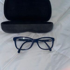 CHANEL Navy Blue Eyeglasses